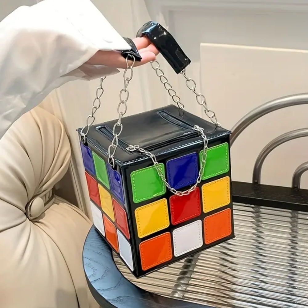 NWT RUBIK'S CUBE BAG ❤️💙💚🧡🤍💛 - Picture 14 of 17